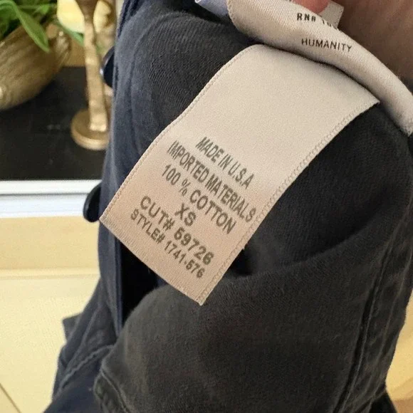 CITIZENS OF HUMANITY Surplus Black Wash Denim Jumpsuit Size XS - Picture 9 of 9